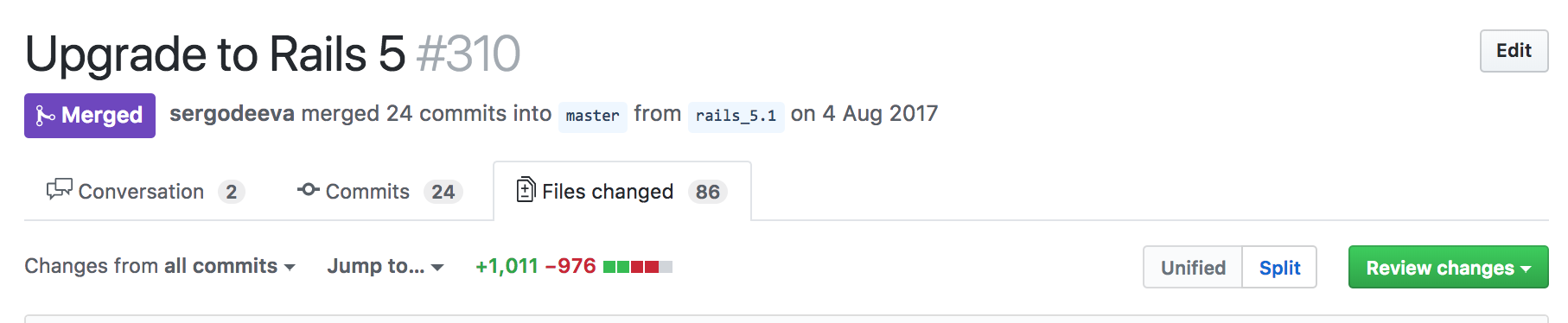 Rails 5 upgrade